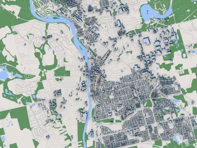 Cambridge City in Canada 3D model