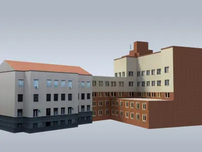 Modernist Beauty Low-poly 3D model