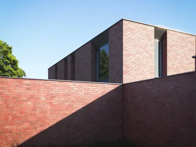 Red shiny brick wall texture Texture