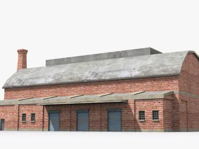 Factory xx14 Low-poly 3D model