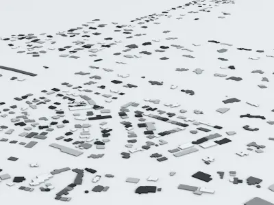 Barbados Streets and Buildings 3D model