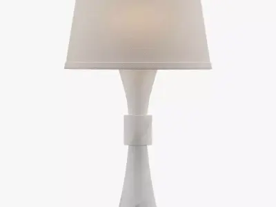 Uttermost Black Label Banded Table Lamp Alabaster 3D model