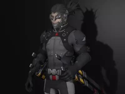 Cyborg gear 3D model