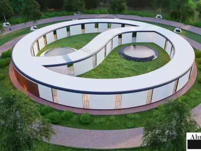 Yin Yang Museum 3D model