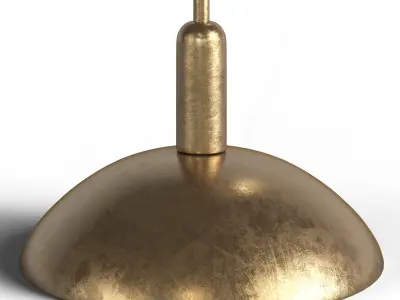 ZAVA MINI Brass Floor Lamp 3D model