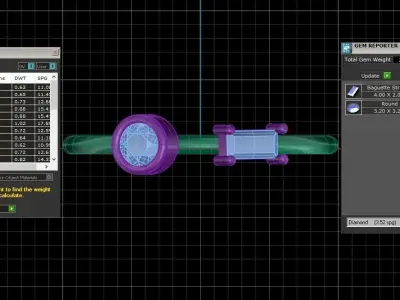 Women Open End Light Weight Band Ring 3D print model