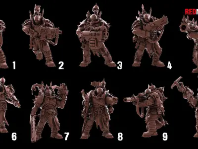 Kill Squad - Renegade Scouts 3D print model