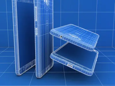 Microsoft Lumia 650 Low-poly 3D model