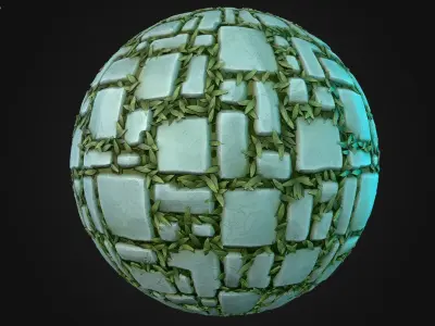 Stylized Pavement Vol 151 - Hand Painted Textures Texture