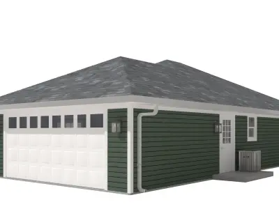 House-027 Low Poly 3D model