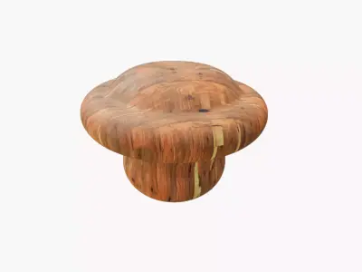 handle wooden mushroom 3D model