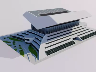 Mohammed Bin Rashid Library - Dubai - UAE 3D model
