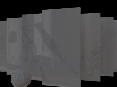 Marble Set Museum Calacatta 4D 80x160 Set 3 Texture