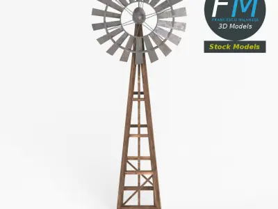 Windmill 3D model buy