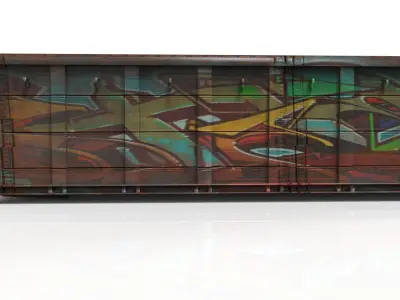 Old Junk Container Low-poly 3D model