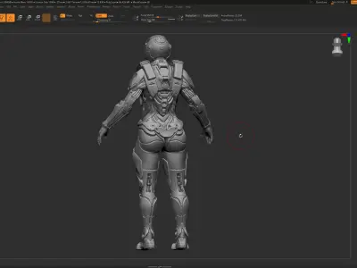 Modular Sci Fi Warriors ZTool Source Files 3D model