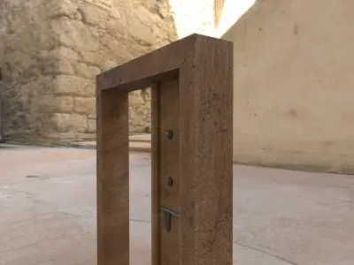 Door  - LowPoly - PBR - 4K Texture Free low-poly 3D model