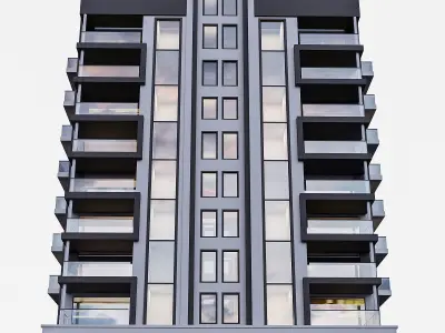 building modern apartment 3D model