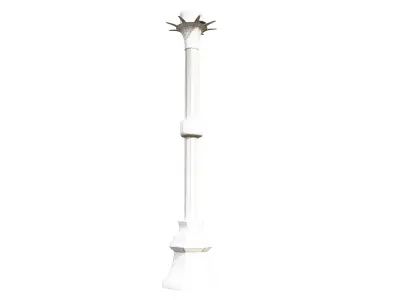 Medieval Torch Low-poly 3D model 17