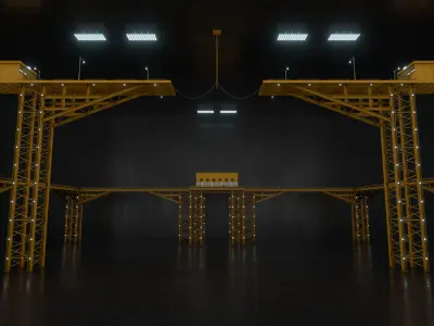 Squid Game Tug of War Map 3D model