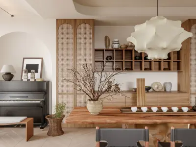     villa interior scenes 3D model buy