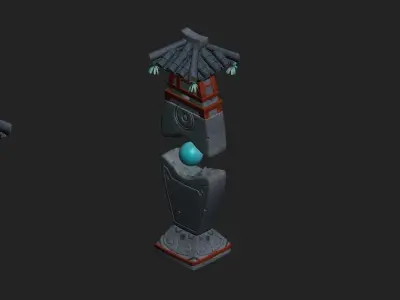 Cartoon hell - To hide Lead the way light 3D model