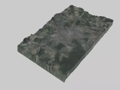 MOSCOW City  Low-poly 3D model