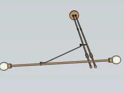 Equil Offset Chandelier by Riloh 3D model