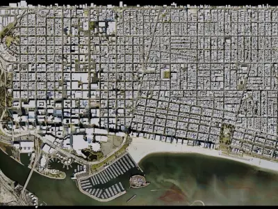 Long Beach - USA 3D model
