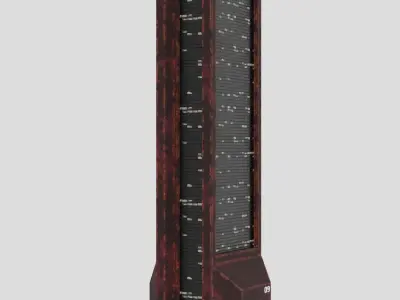 SciFi Cyberpunk Building 09 Low-poly 3D model