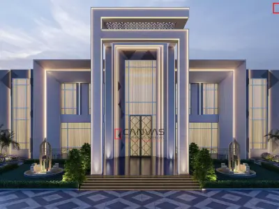 High Quality 3D Exterior Scene Day and Evening  Lumion 10  3D model