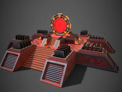 Star Gate Portal One Low-poly 3D model