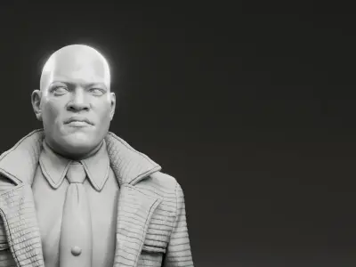 Laurence Fishburne - Morpheus - The Matrix 3D print model