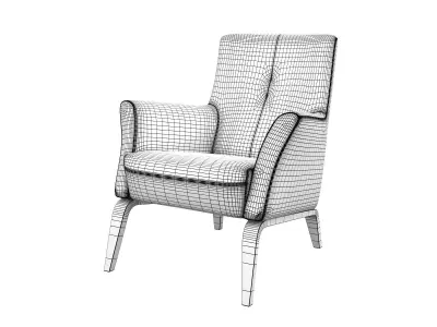 Palio Armchair Low 3D model