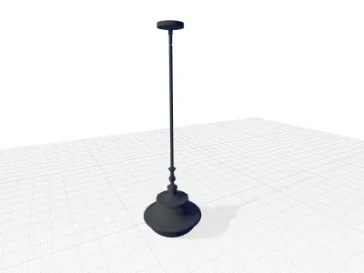 Draeger Light Single Schoolhouse Pendant 3D model