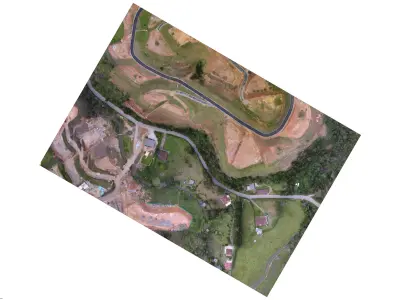 The humble Pantanillo river and earthworks 3D model