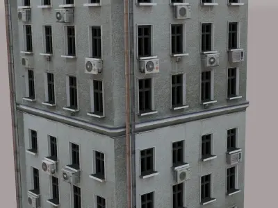 Apartment Building  Free 3D model