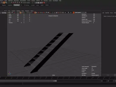 Modern stairs Free 3D model