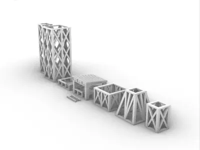 Support Structure Pack 3D print model