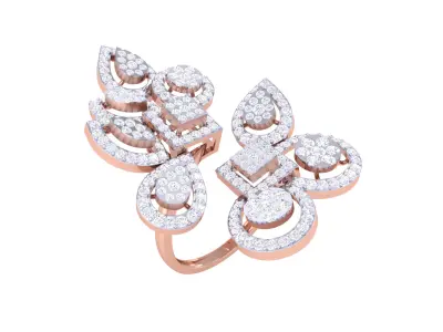  Women Ring MTL 3dm STL OBJ FBX Details 3D print model 57