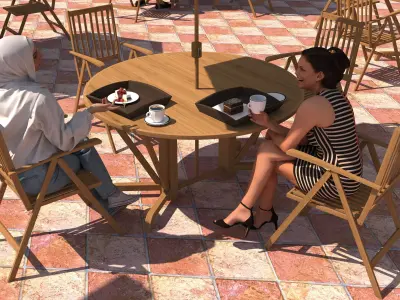 Breakfast Shop 4K 3D model