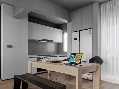 modern public housing interior design 3d model 3D model