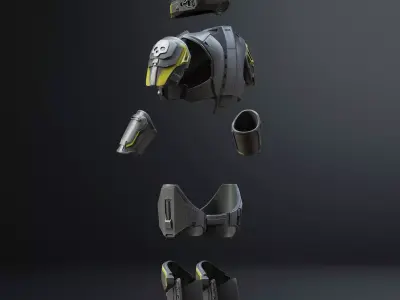 Full armor Helldivers 2  B-01  3D print model