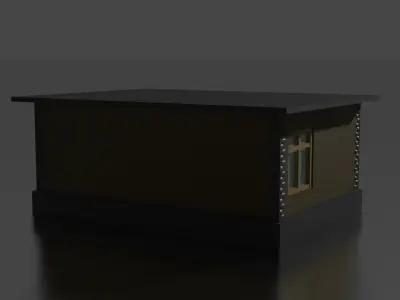city house low-poly Low-poly 3D model buy