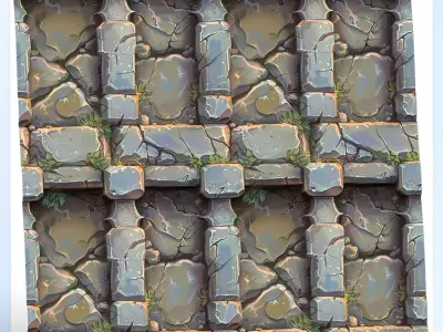 Stylized Wall Seamless Texture Texture 3