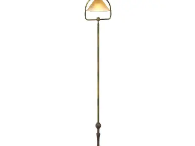 Craftsman Harp Floor Lamp 3D model