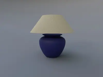 Awesome Table Lamp Pack Mat Lamp Ceramic Lamp Metalic Lamp Free low-poly 3D model