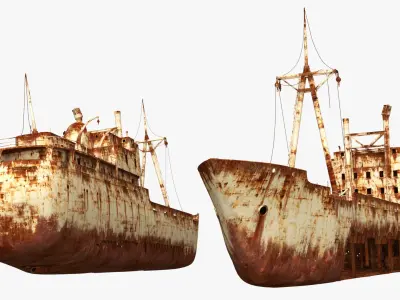  Rusty Cargo Ship Wreck Vessel Old Rust Brown 