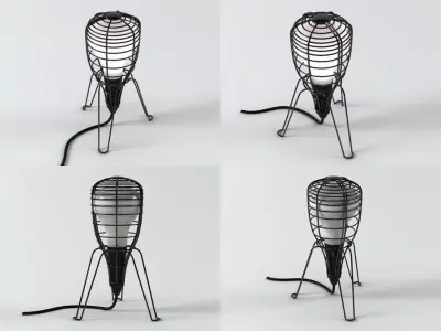 Cage Table Lamp 3D model