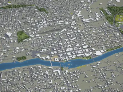 Columbus Low-poly 3D model